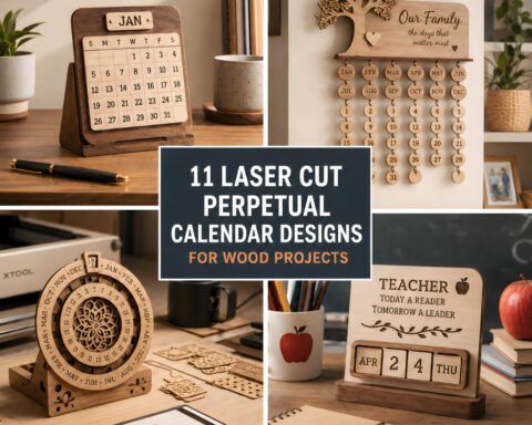 11 Laser Cut Perpetual Calendar Designs for Wood Projects