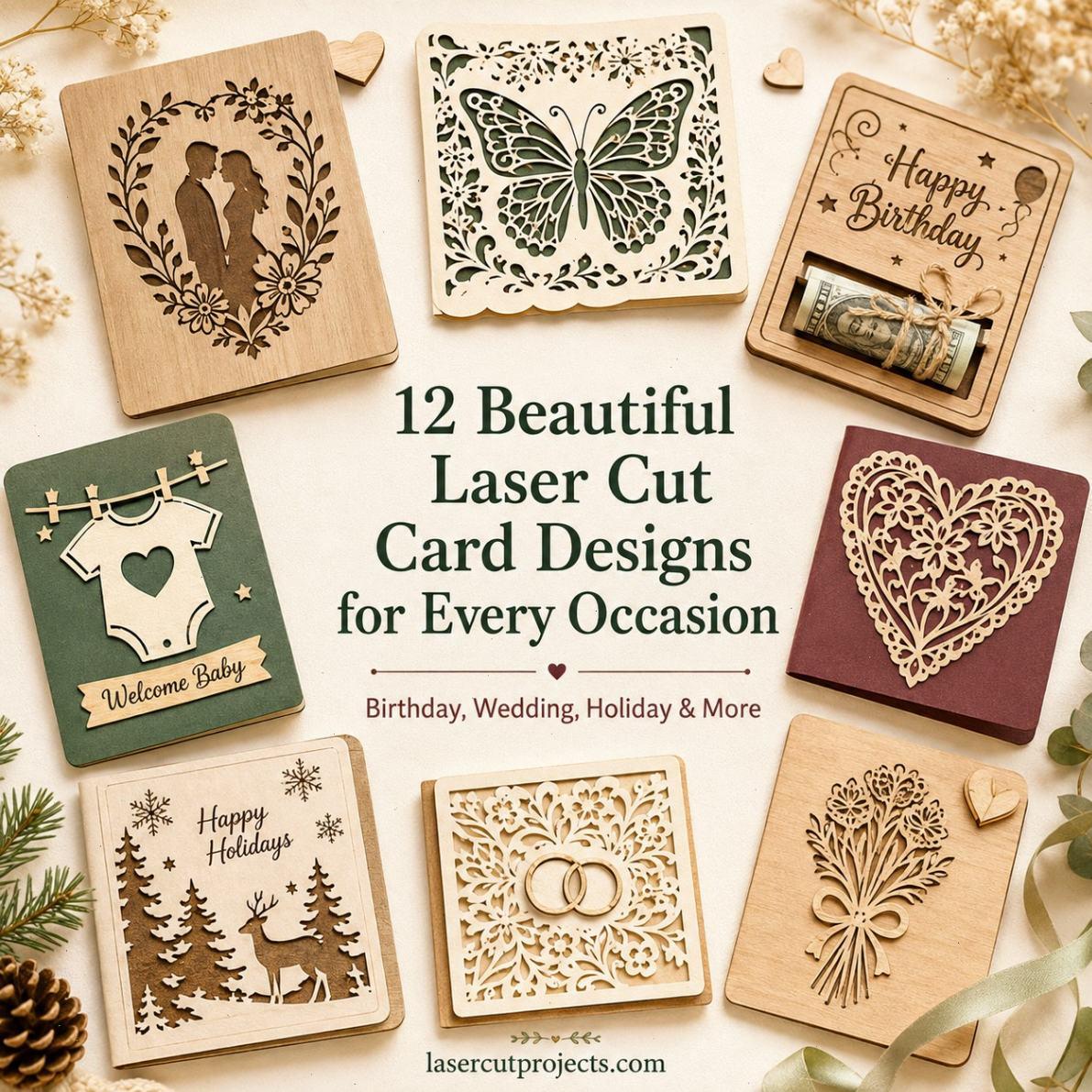 12 Beautiful Laser Cut Card Designs for Every Occasion