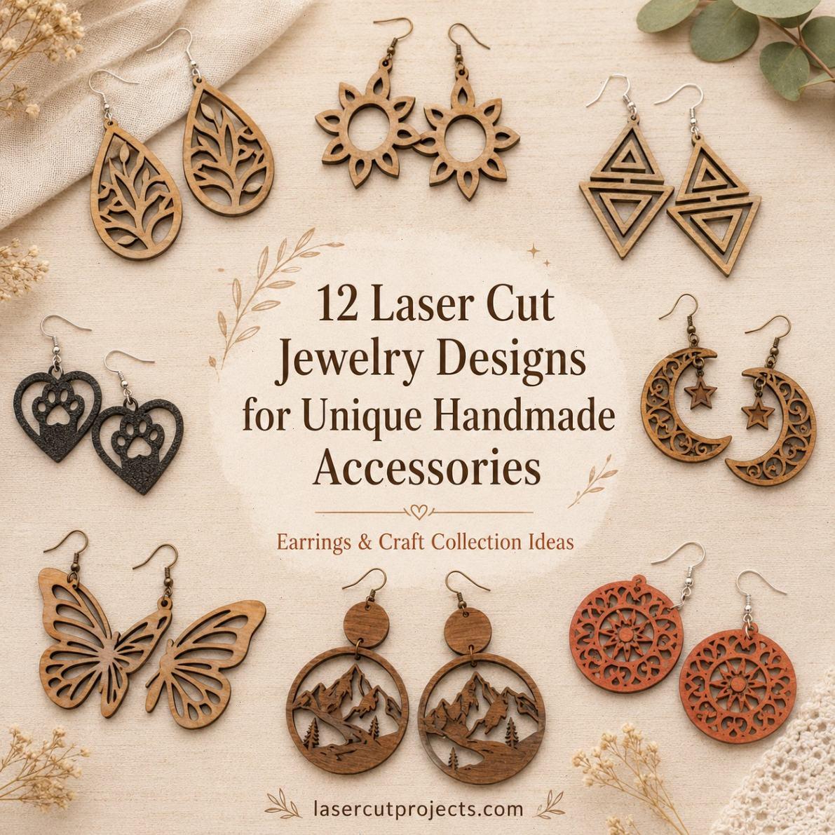 12 Laser Cut Jewelry Designs for Unique Handmade Accessories