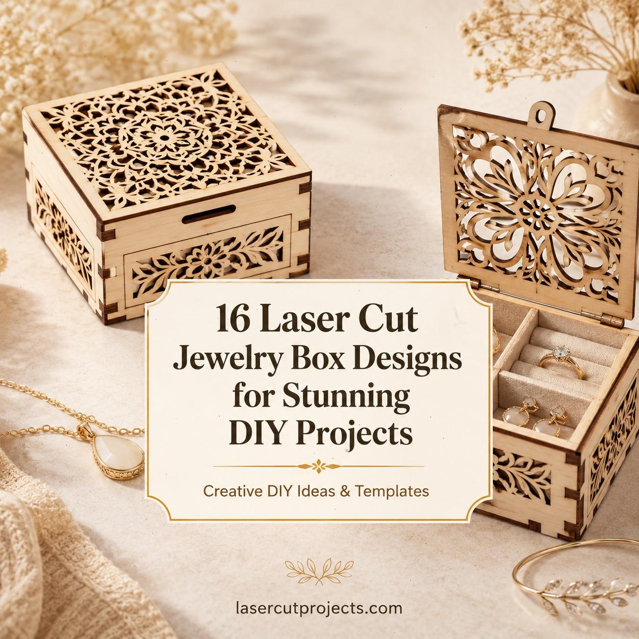 16 Laser Cut Jewelry Box Designs for Stunning DIY Projects