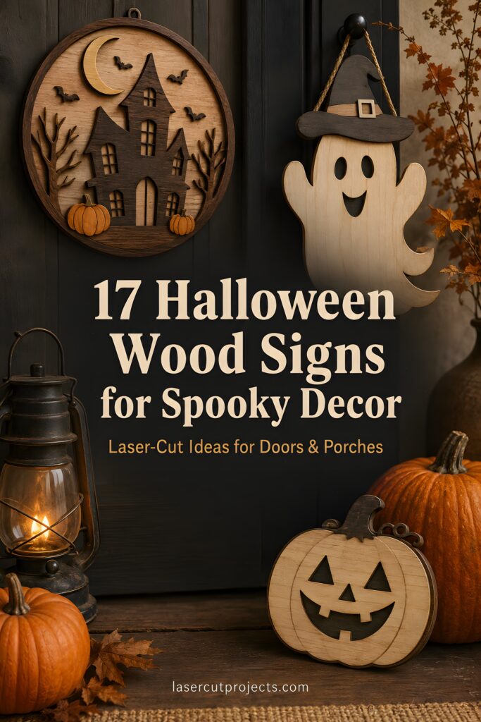 17 Halloween Wood Signs for Spooky Laser-Cut Decor Halloween wood signs are a creative way to bring spooky seasonal style to doors, porches, walls, and mantels. Explore 17 laser-cut Halloween ideas featuring haunted houses, ghosts, pumpkins, witches, bats, spiderwebs, graveyards, layered designs, and personalized wooden signs for your next DIY project