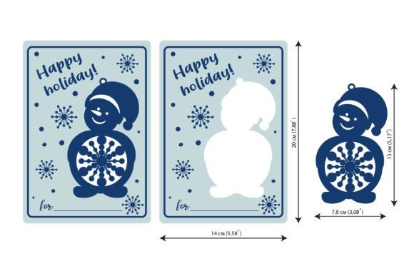 Christmas Snowflake Laser Cut Card Christmas laser cut card with snowman and intricate snowflake patterns