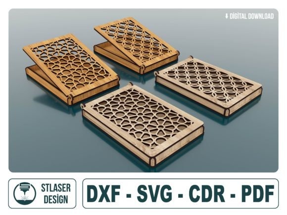 Easy Laser Cut Box Designs Easy laser cut box designs with decorative patterned lids showcasing geometric cutout details