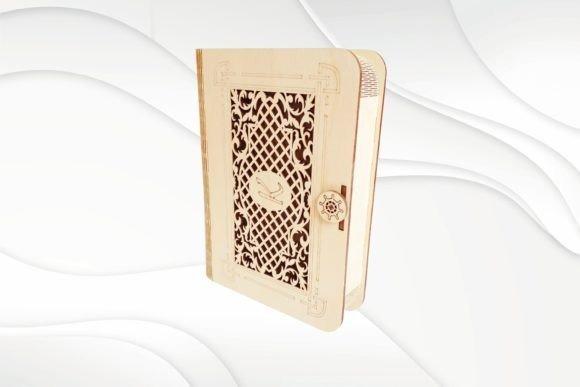 Laser Cut Jewelry Box Design Laser cut jewelry box with intricate lattice design and floral clasp in light wood