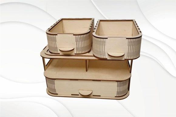Laser Cut Wood Jewelry Box — laser cut wood projects Laser cut wood projects featuring a multi-compartment jewelry box with drawers and decorative slotted sides