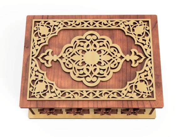 Laser Cut Gift Box Designs Intricate laser cut gift box designs with decorative wooden patterned lid for jewelry packaging
