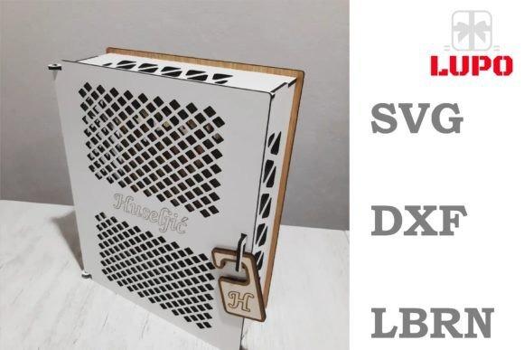 Laser Cut Wood Box Design Laser cut wood box with intricate lattice design and a small lock detail