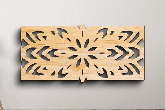 Wooden Laser Cut Wall Decor Ornamental wooden mandala laser cut wall panel for stylish home decor — wooden laser cut wall decor