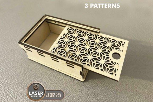 Easy Laser Cut Box Geometric Lid Easy laser cut box with a geometric cutout lid featuring an intricate floral pattern on light wood
