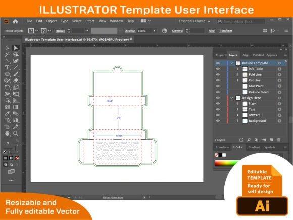 Tissue Box Laser Cut Template tissue box laser cut template with geometric pattern in vector editing software