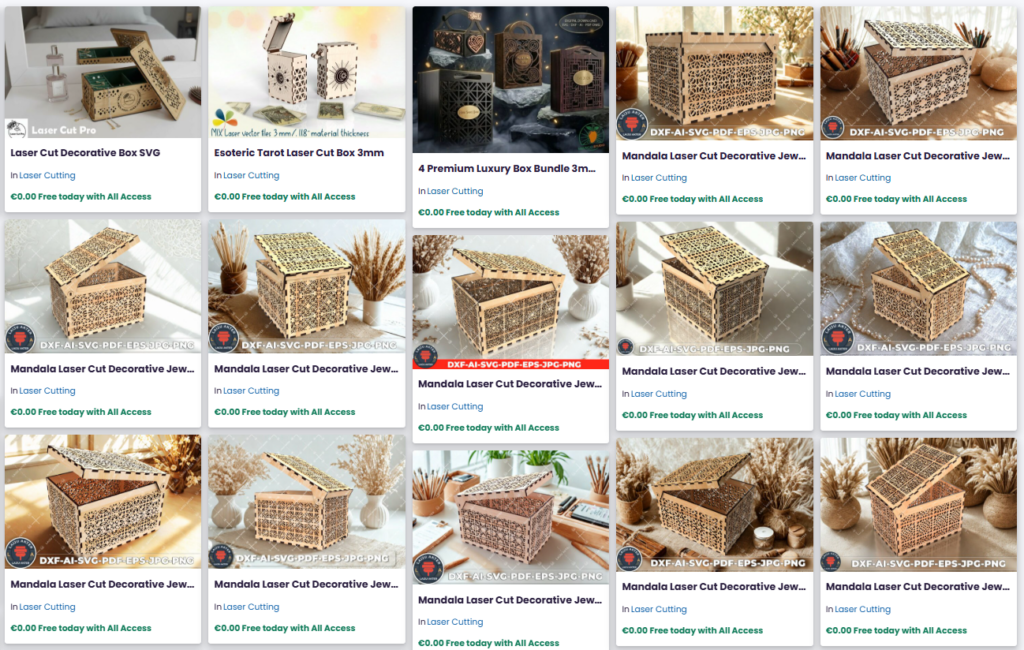 Plywood Finger-Joint Jewellery Box — laser cut jewellery box laser cut jewellery box made of plywood with finger joints showing precise tab assembly