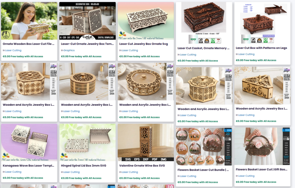Oriental-Style Laser Cut Jewellery Box Ornamental oriental-style laser cut jewellery box with intricate latticework and symmetrical motifs in rich wood stain