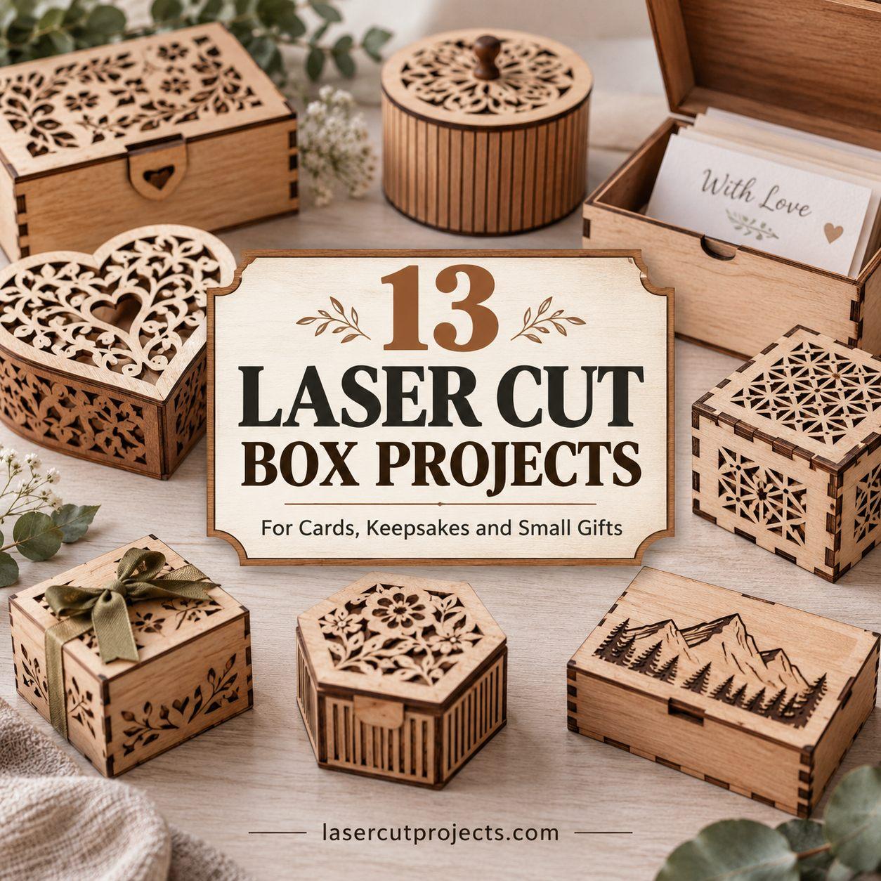 13 Laser Cut Box Projects for Cards, Keepsakes and Small Gifts