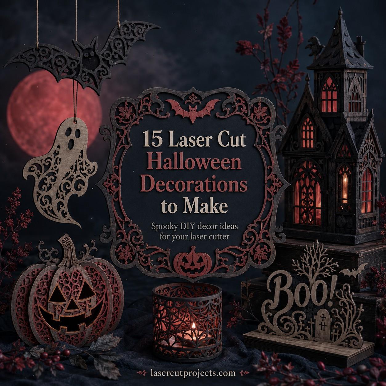 15 Laser Cut Halloween Decorations to Make