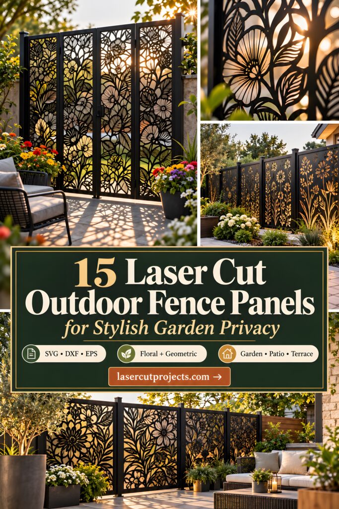 15 Laser Cut Outdoor Fence Panels for Modern Garden Privacy 1 15 Laser Cut Outdoor Fence Panels for Modern Garden Privacy