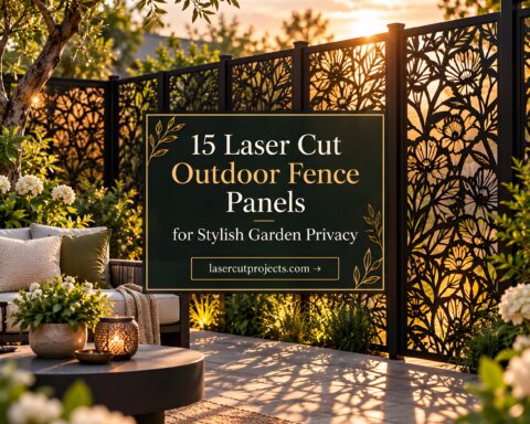 15 Laser Cut Outdoor Fence Panels for Modern Garden Privacy