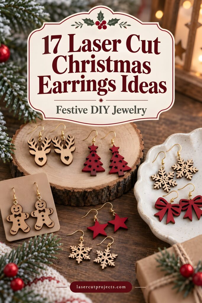 17 Laser Cut Christmas Jewelry Ideas 1 Save 17 laser cut Christmas earrings ideas for festive DIY jewelry, handmade gifts, and holiday craft projects. Explore Christmas earrings SVG designs with trees, snowflakes, bows, gingerbread, reindeer, and more.