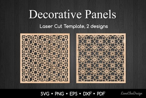 15 Laser Cut Screens for Patios, Gardens and Indoor Privacy 12 Two laser cut privacy screens for patios with intricate geometric floral square panel designs