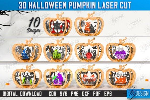 3D Halloween Pumpkin Laser Cut — Halloween laser cut ideas Halloween laser cut ideas featuring 10 unique 3D pumpkin designs in multiple digital formats for seasonal decorations