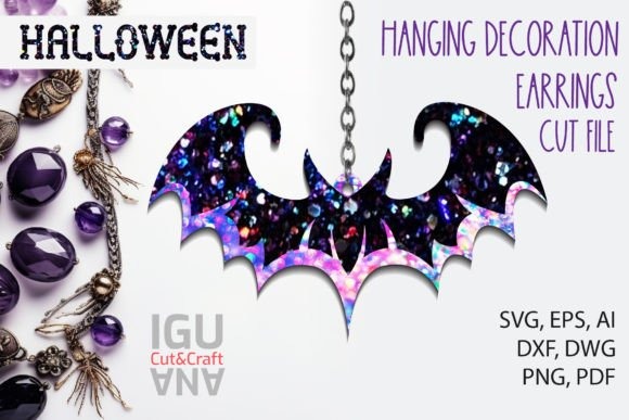 23 Laser Cut Wood Jewelry Ideas 26 Laser cut wood jewelry bat-shaped Halloween earrings with layered colorful design