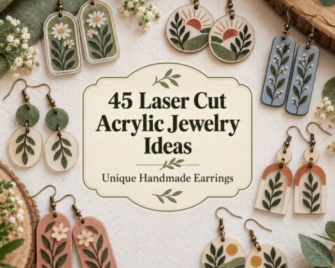 45 Best Laser Cut Acrylic Jewelry Ideas