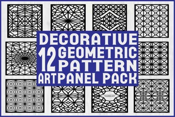 45 Laser Cut Panels for Indoor and Outdoor Features 31 Set of 12 decorative geometric pattern laser cut panels with abstract symmetrical designs