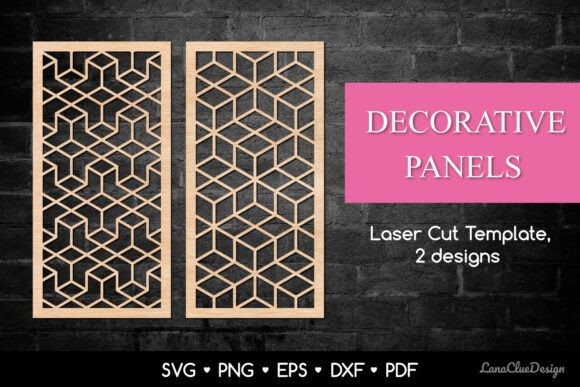 10 Laser Cut Panels for Privacy Screens and Room Dividers 5 Laser cut panels for privacy screens and room with geometric pattern designs in wood