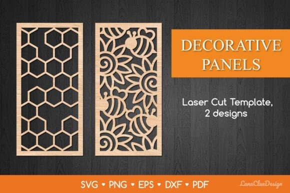 15 Laser Cut Screens for Patios, Gardens and Indoor Privacy 13 Laser cut privacy screens for patios with honeycomb and bee decorative panel designs in vertical rectangular shapes