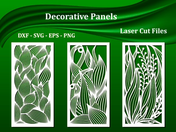 15 Laser Cut Screens for Patios, Gardens and Indoor Privacy 3 Three laser cut decorative wall panels with abstract floral designs for laser cut privacy screens for patios