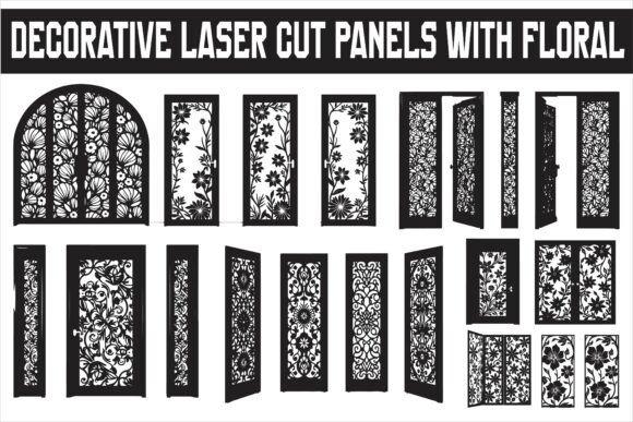 45 Laser Cut Panels for Indoor and Outdoor Features 4 Decorative laser cut panels featuring floral and ornamental motifs for indoor and outdoor use