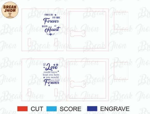12 Laser Engraving Ideas for Personalized Gifts and Keepsakes 17 personalized laser engraving gift ideas dog memorial frame SVG with pet photo area and bone-shaped name tag