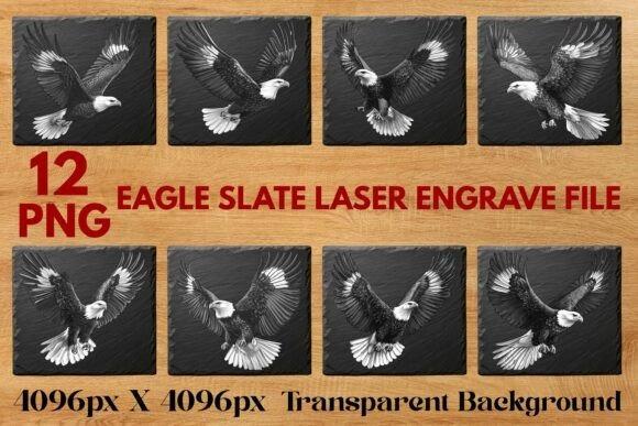 31 Laser Engraving Ideas for Practical DIY Builds 21 Eagle slate laser engraving ideas showing detailed eagle artwork on natural stone surfaces for DIY projects
