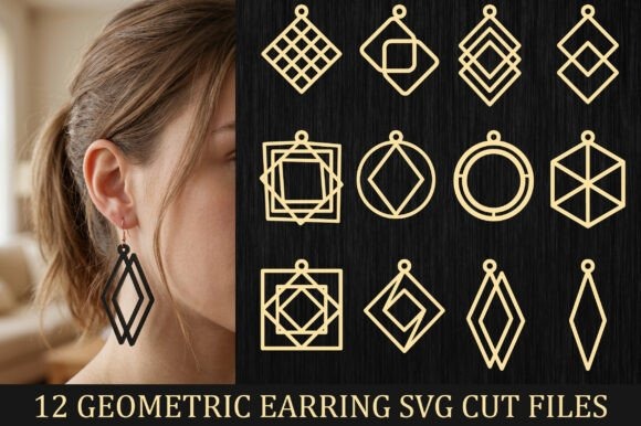 45 Best Laser Cut Acrylic Jewelry Ideas 10 Geometric earring SVG cut files for laser cut acrylic jewelry in various clean shapes and designs