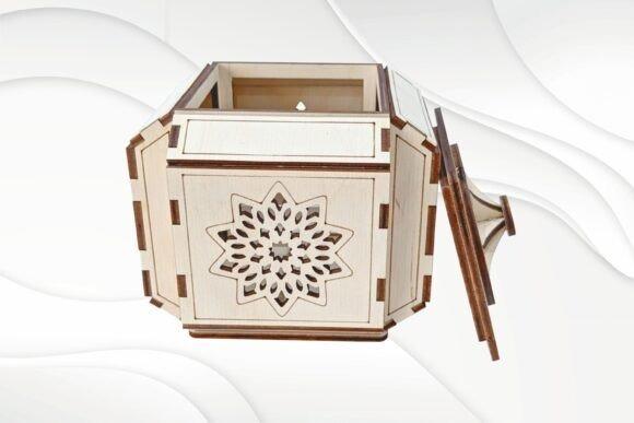13 Laser Cut Box Projects for Cards, Keepsakes and Small Gifts 19 Laser cut box project with intricate floral cutout design and removable lid made from light wood — laser cut box projects