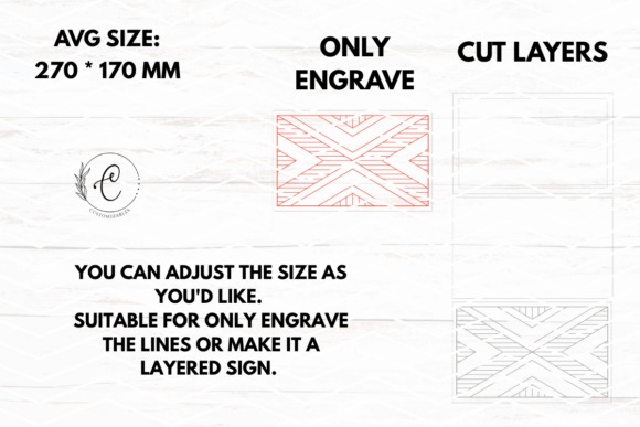 Laser Engraving Ideas for 10 Useful Home Projects 13 Laser engraving ideas for home decor showing a quilt layered SVG house number sign with options for only engraving or cut
