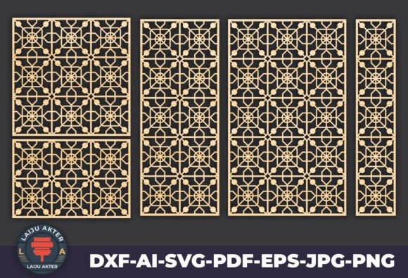 10 Laser Cut Panels for Privacy Screens and Room Dividers 15 Laser cut panels for privacy screens and room dividers with Islamic-inspired geometric patterns in wood material