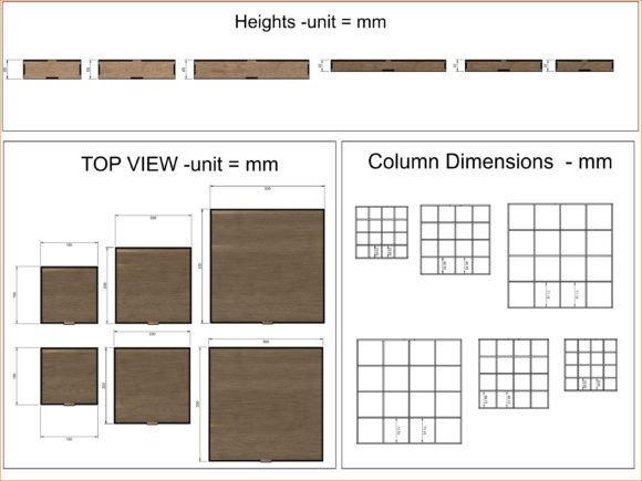 10 Laser Cut Projects for Useful Home and Workshop Builds 9 Laser cut projects for home and workshop showing compartment box system with multiple box sizes and compartment layouts in