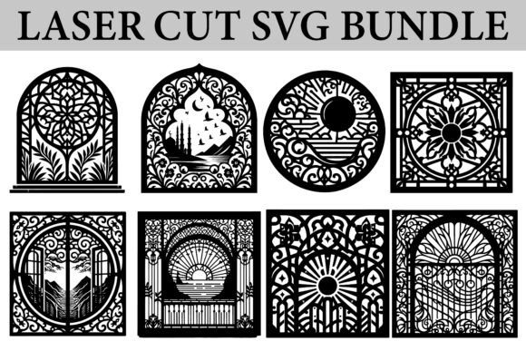 12 Laser Cut Panels for Modern Walls, Gates and Partitions 18 Laser cut panels for modern walls gates featuring eight intricate ornamental and geometric metalwork designs