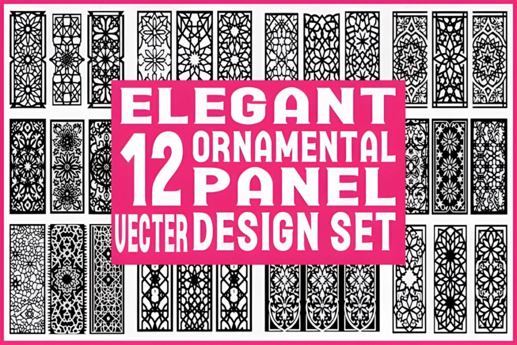 33 Modern Cnc Jaali Design Ideas for Modern Architectural Spaces 15 modern CNC jaali design with 12 elegant ornamental panel vector patterns featuring floral and geometric motifs