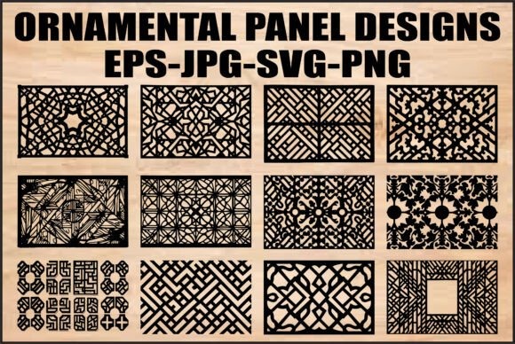 10 Laser Cut Panels for Privacy Screens and Room Dividers 11 Laser cut panels for privacy screens and room featuring 12 ornamental designs in floral, geometric, and abstract styles