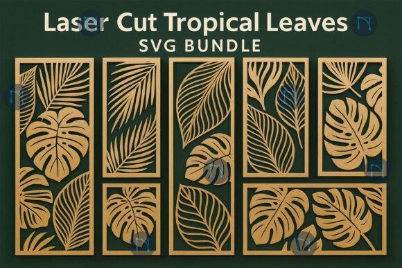 45 Laser Cut Panels for Indoor and Outdoor Features 42 Laser cut panels featuring tropical leaves including Monstera, palm, banana, and jungle-inspired designs