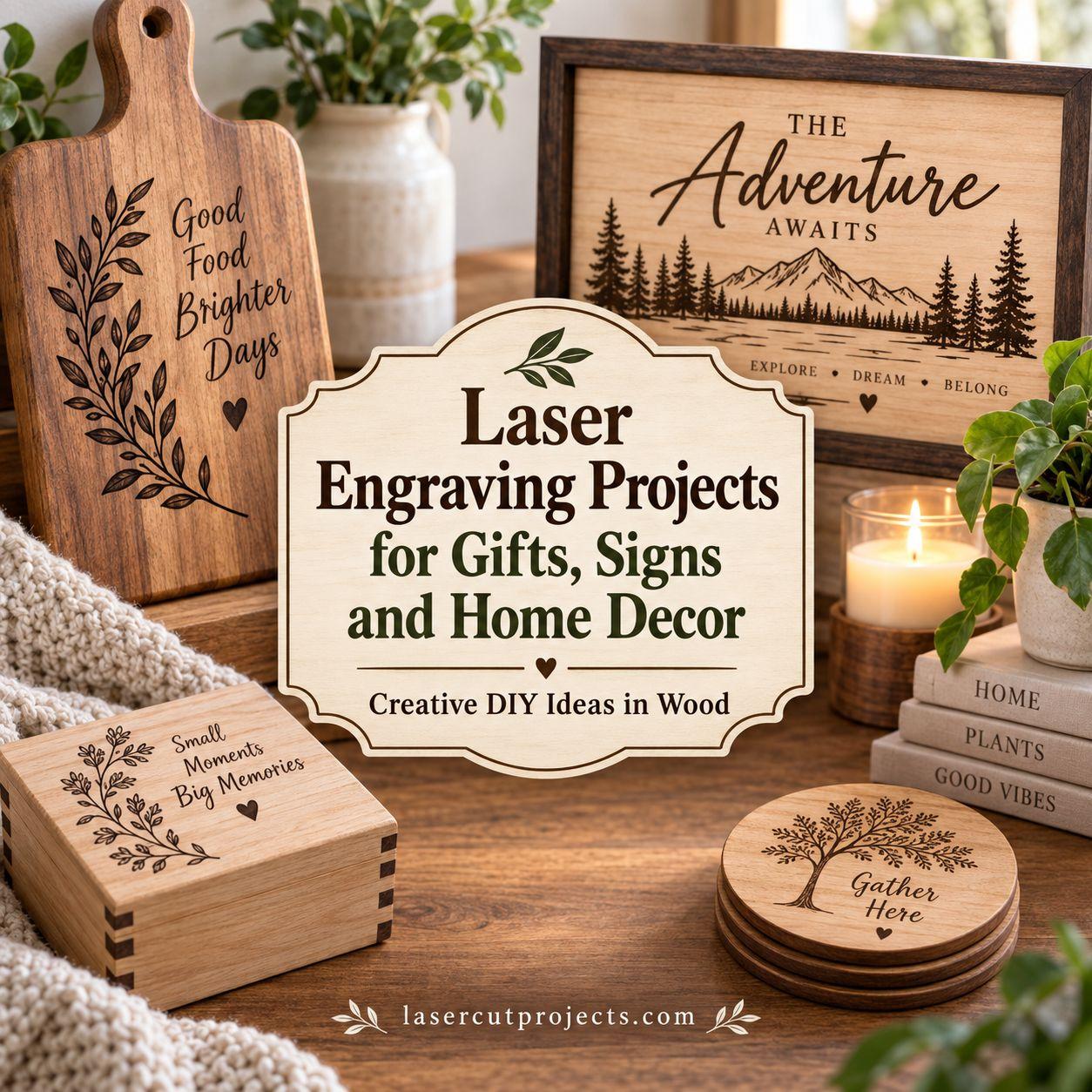 Laser Engraving Projects for Gifts, Signs and Home Decor