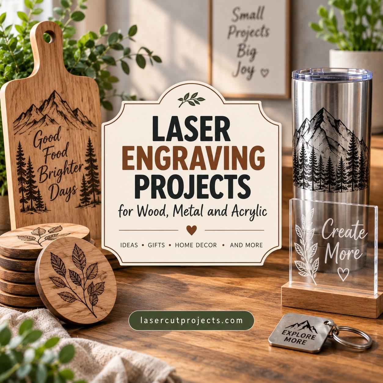 Laser Engraving Projects for Wood Metal and Acrylic 2