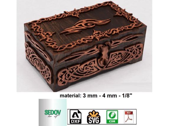 13 Laser Cut Box Projects for Cards, Keepsakes and Small Gifts 20 Ornate laser cut box with decorative patterns and lock detail for keepsakes — laser cut box projects