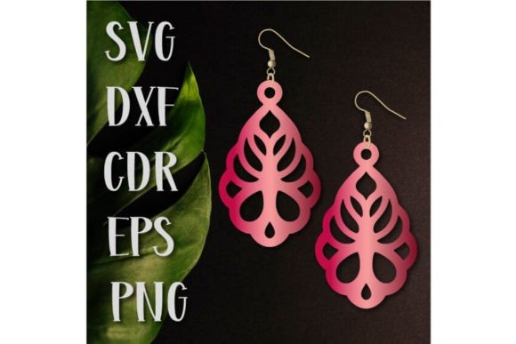 23 Laser Cut Wood Jewelry Ideas 31 Laser cut wood jewelry earrings with intricate cutout design in pink gradient finish