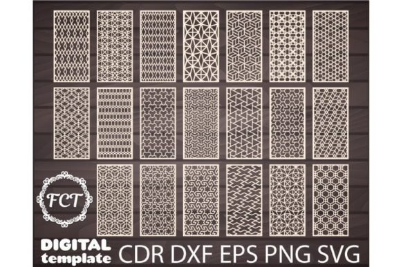 17 Laser Cut Screens for Modern Partitions and Outdoor Spaces 11 Laser cut screens for partitions featuring 20 geometric design panels in various patterns