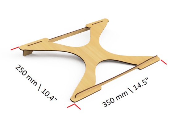 10 Laser Cut Projects for Useful Home and Workshop Builds 22 Laser cut projects for home and workshop wooden laptop stand template with dimensions 250 mm by 350 mm