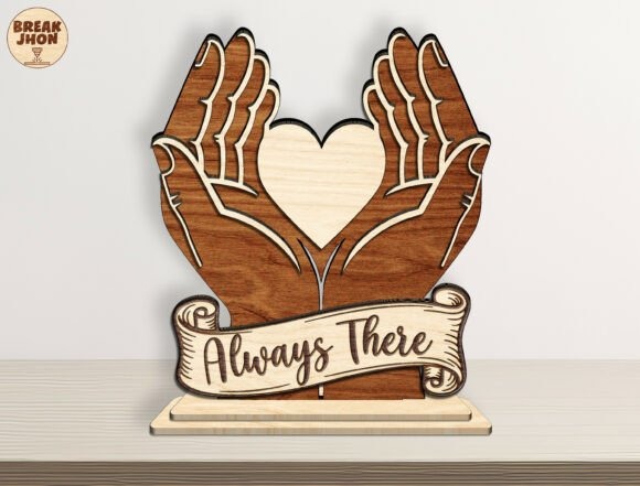 12 Laser Engraving Ideas for Personalized Gifts and Keepsakes 18 Personalized laser engraving gift ideas memorial hands heart design with engraved banner Always There