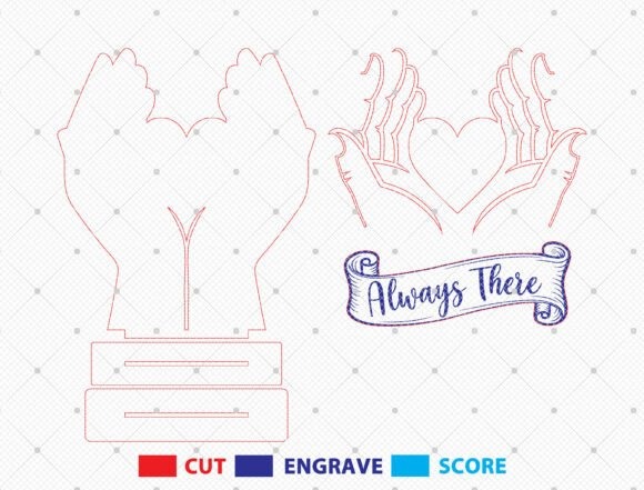 12 Laser Engraving Ideas for Personalized Gifts and Keepsakes 19 Memorial Hands Heart Laser Cut File SVG with hands, heart, and engraved banner for personalized laser engraving gift ideas