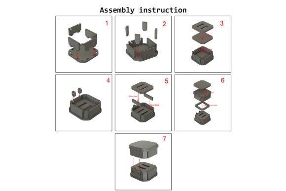 13 Laser Cut Box Projects for Cards, Keepsakes and Small Gifts 9 Step-by-step assembly instructions for a laser cut box project showing parts and their fitting — laser cut box projects
